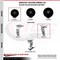 Service Caster Tool Box Caster Wheel Set 4'' Glass Filled Nylon Swivel Casters, 4PK TOOL-SCC-20S420-GFNB-2-TLB-2 - alternate 3